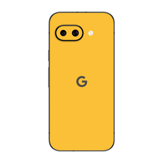 Google Pixel 9a Luxuria Tuscany Yellow Matt 3D Textured Skin Wrap Sticker Decal Cover Protector by QSKINZ | qskinz.com
