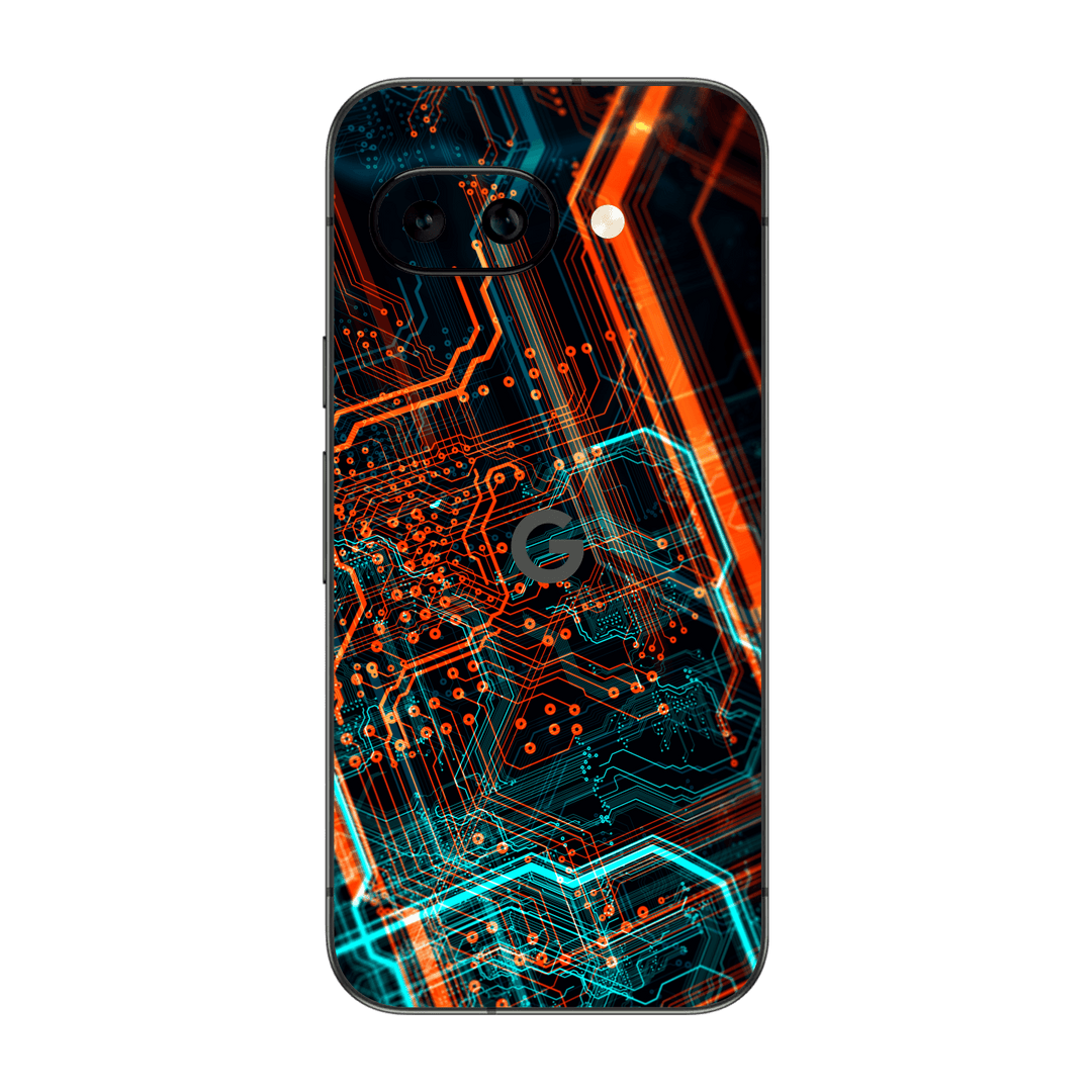 Google Pixel 9a Print Printed Custom SIGNATURE NEON PCB Board Skin Wrap Sticker Decal Cover Protector by QSKINZ | qskinz.com
