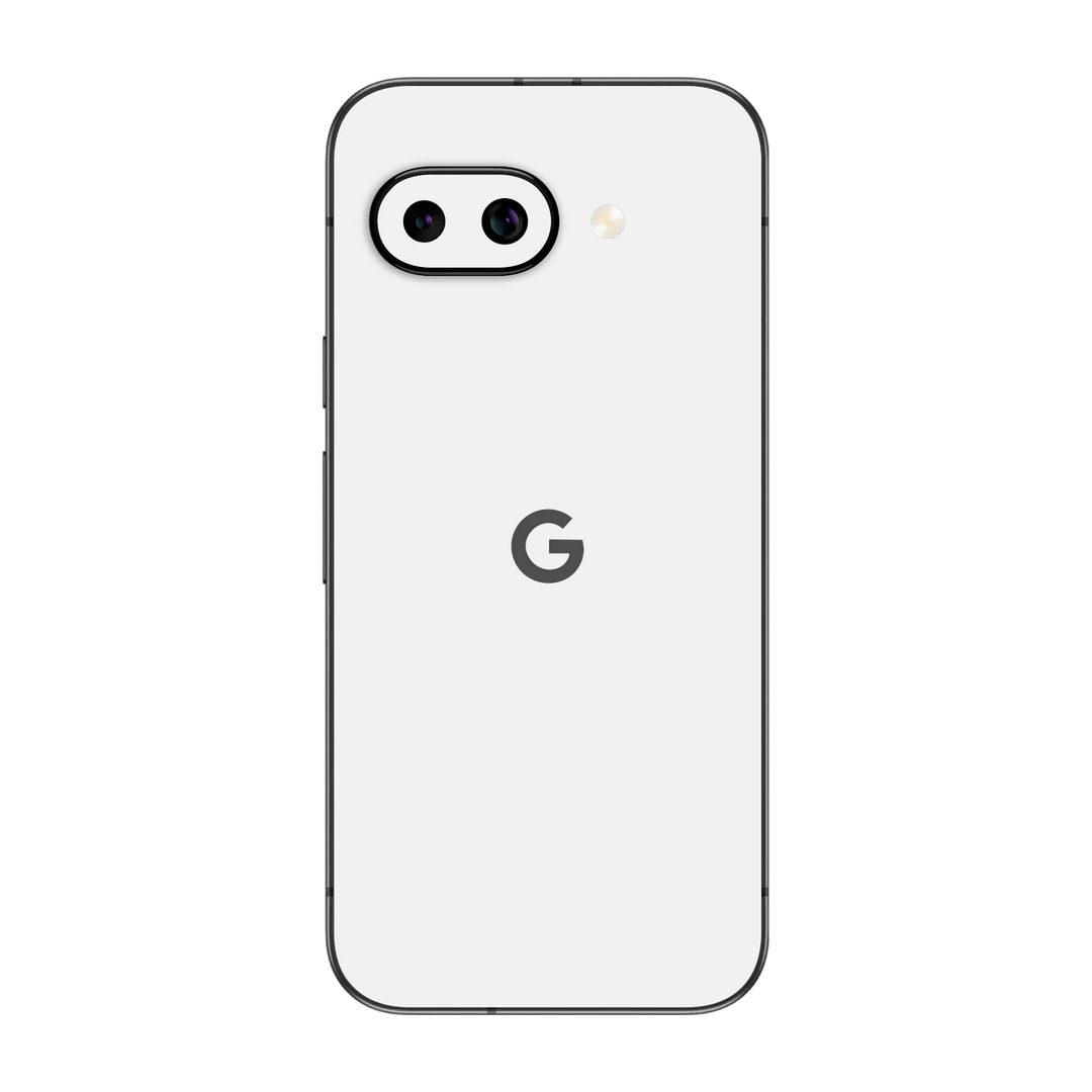 Google Pixel 9a Soft-Touch Matte StealthMatte Polar White Skin Wrap Sticker Decal Cover Protector by QSKINZ | qskinz.com
