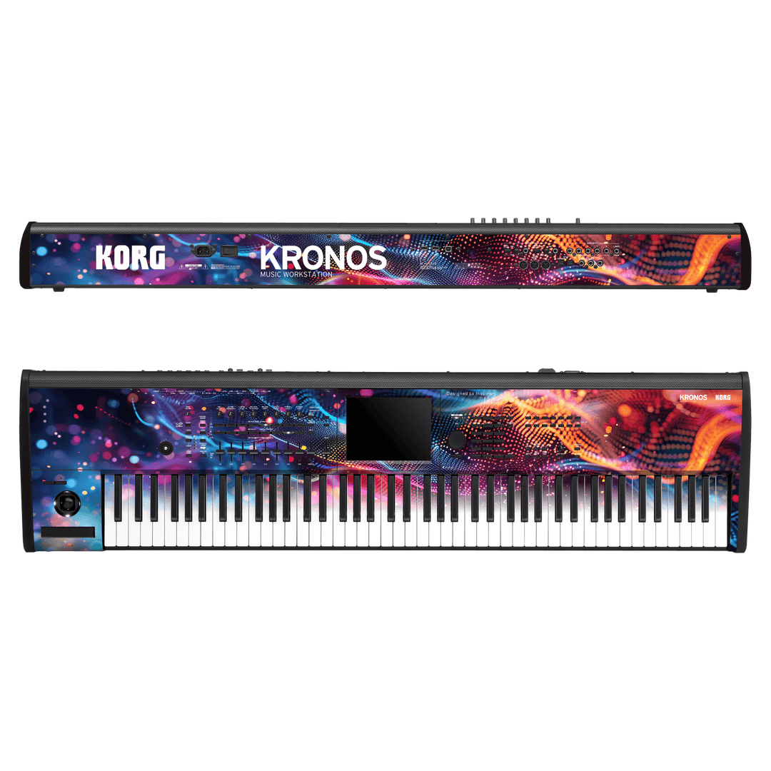 Korg Kronos 2 Music Workstation (88 keys) Jordan Rudess Collection Velocity Rift Skin, Wrap, Decal by Keyskinz | qskinz.com