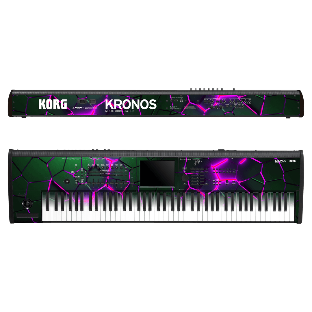 Korg Kronos 2 Music Workstation (88 keys) Jordan Rudess Collection Purple Core Skin, Wrap, Decal by Keyskinz | qskinz.com