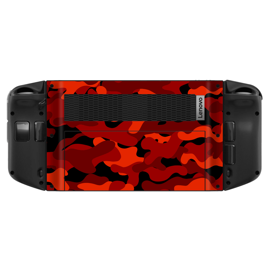 Lenovo Legion Go Print Printed Custom SIGNATURE Fire Red Camo Camouflage Skin Wrap Sticker Decal Cover Protector by QSKINZ | QSKINZ.COM