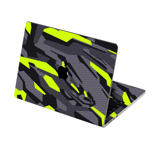 MacBook AIR 13.6" (2025, M4) Print Printed Custom SIGNATURE Abstract Green Camouflage Skin Wrap Sticker Decal Cover Protector by QSKINZ | qskinz.com