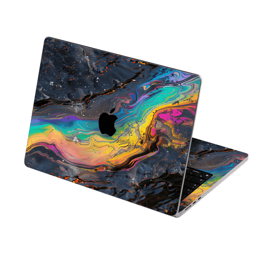 MacBook AIR 15" (2023/2024) Print Printed Custom SIGNATURE Aurora Auroria Stone Marble Rainbow Skin Wrap Sticker Decal Cover Protector by QSKINZ | QSKINZ.COM