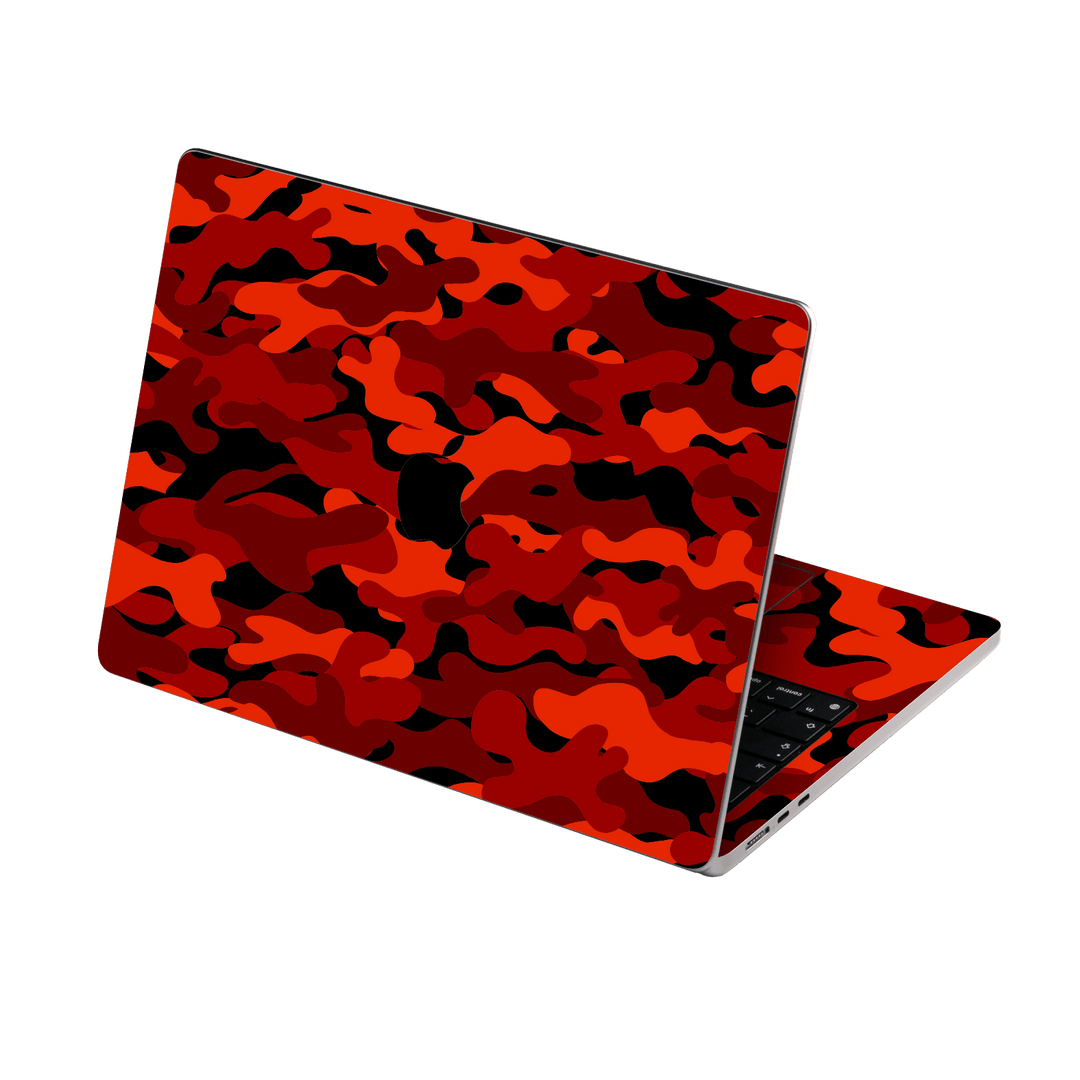 MacBook AIR 15" (2023/2024) Print Printed Custom SIGNATURE Fire Red Camo Camouflage Skin Wrap Sticker Decal Cover Protector by QSKINZ | QSKINZ.COM