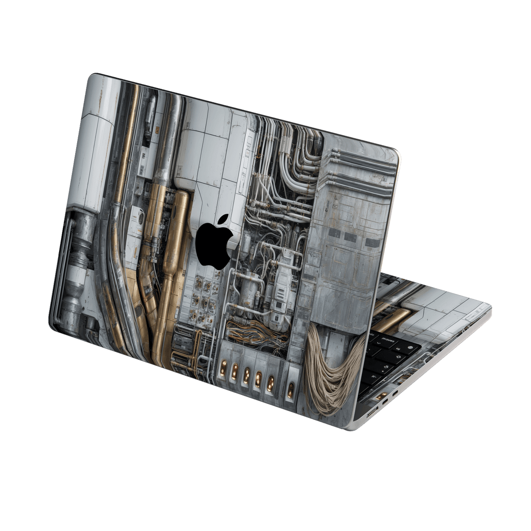 MacBook Air 15" (2025, M4) Custom Printed SIGNATURE “Industrial Metal Pipes” Skin Wrap Sticker Decal Cover Protector by QSKINZ | QSKINZ.COM