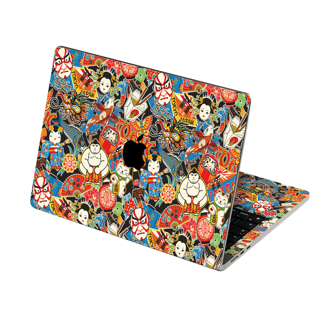 MacBook Air 15" (2025, M4) Custom Printed SIGNATURE “Manga Tokyo Maneki” Japanese Art Skin Wrap Sticker Decal Cover Protector by QSKINZ | QSKINZ.COM