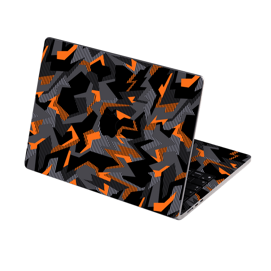 MacBook Air 15" (2025, M4) Print Printed Custom SIGNATURE Sharp-Edged Orange Camo Camouflage Skin Wrap Sticker Decal Cover Protector by QSKINZ | qskinz.com