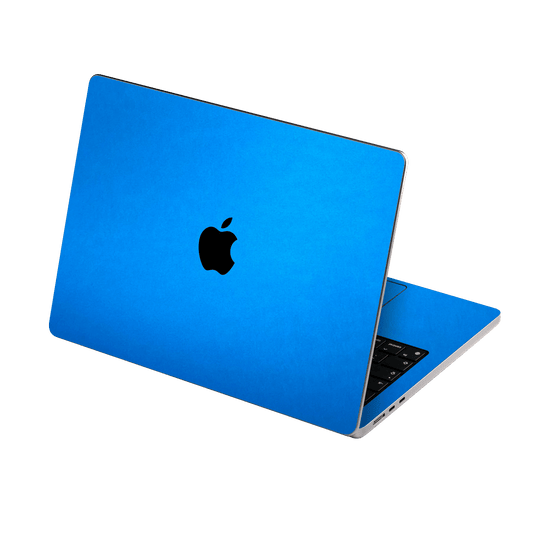 MacBook Air 15" (2025, M4) Satin Blue Metallic Matt Matte Skin Wrap Sticker Decal Cover Protector by QSKINZ | qskinz.com