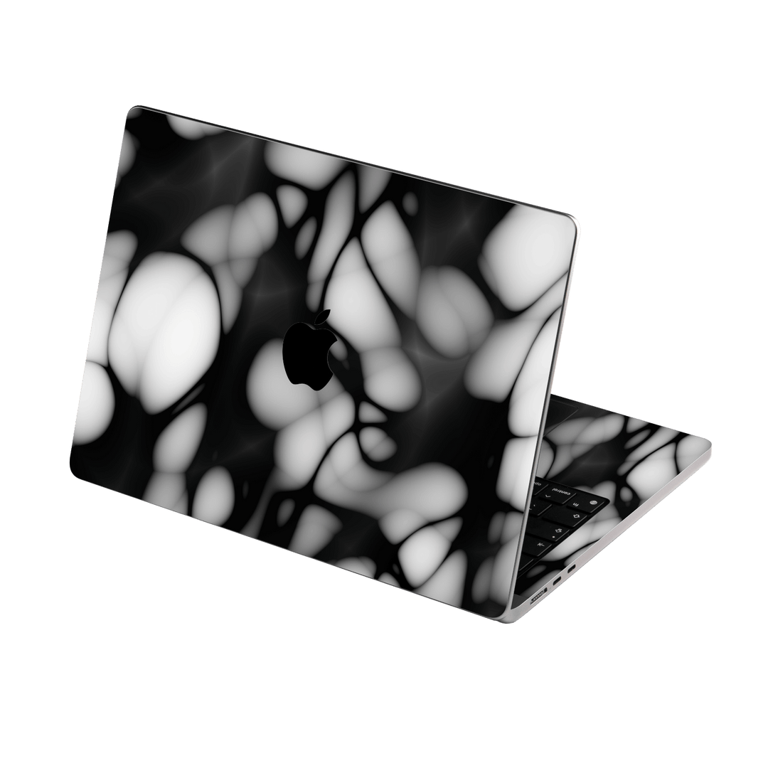 MacBook Air Printed Custom SIGNATURE “Moonpebble” Monochrome Black & White Pebble Abstract Skin Wrap Sticker Decal Cover Protector by QSKINZ | QSKINZ.COM