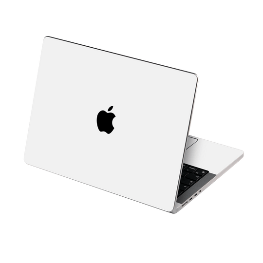 MacBook PRO 14" (2021/2023) Soft-Touch Matte StealthMatte Polar White Skin Wrap Sticker Decal Cover Protector by QSKINZ | qskinz.com
