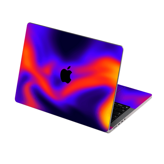 MacBook PRO 14” (2024, M4) Print Printed Custom SIGNATURE Infrablaze Infrared Thermal Neon Skin Wrap Sticker Decal Cover Protector by QSKINZ | QSKINZ.COM