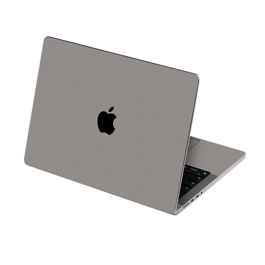 MacBook PRO 14” (2024, M4) Soft-Touch Matte StealthMatte Lunar Light Grey Skin Wrap Sticker Decal Cover Protector by QSKINZ | qskinz.com