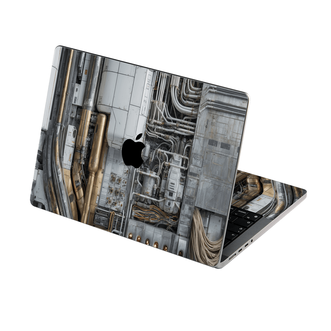 MacBook Pro 14" Custom Printed SIGNATURE “Industrial Metal Pipes” Skin Wrap Sticker Decal Cover Protector by QSKINZ | QSKINZ.COM