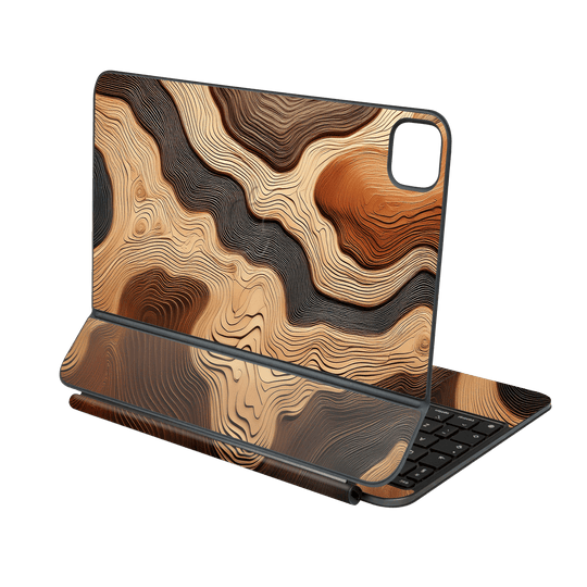 Magic Keyboard for iPad PRO 13” (M4, 2024) Print Printed Custom SIGNATURE Dune Écru Neutral Earth Colours Skin Wrap Sticker Decal Cover Protector by QSKINZ | QSKINZ.COM