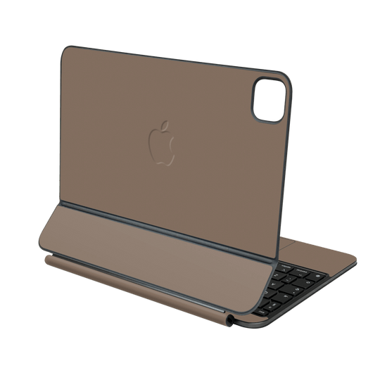 Magic Keyboard for iPad Pro 11” (M4, 2024) Soft-Touch Matte StealthMatte Mocha Taupe Neutral Skin Wrap Sticker Decal Cover Protector by QSKINZ | qskinz.com