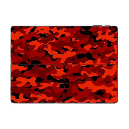 Microsoft Surface Pro 11 Print Printed Custom SIGNATURE Fire Red Camo Camouflage Skin Wrap Sticker Decal Cover Protector by QSKINZ | QSKINZ.COM