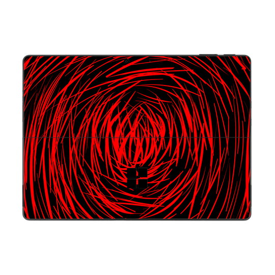 Microsoft Surface Pro 11 Print Printed Custom SIGNATURE Quasar Red Mesh Skin Wrap Sticker Decal Cover Protector by QSKINZ | QSKINZ.COM
