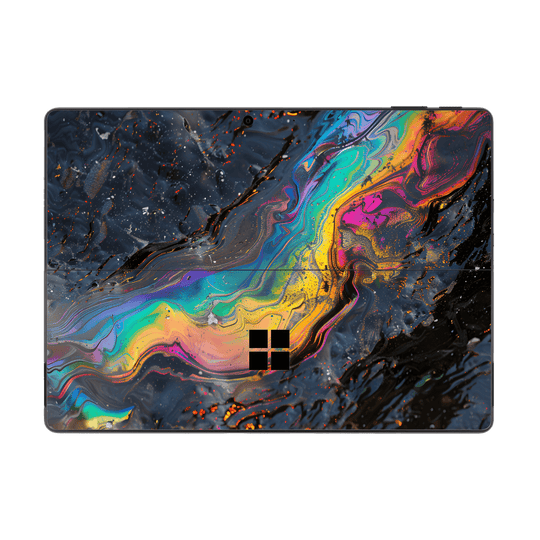 Microsoft Surface Pro 9 Print Printed Custom SIGNATURE Aurora Auroria Stone Marble Rainbow Skin Wrap Sticker Decal Cover Protector by QSKINZ | QSKINZ.COM