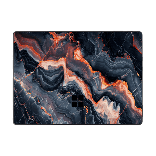 Microsoft Surface Pro 9 Print Printed Custom SIGNATURE Terra Noir Stone Marble Skin Wrap Sticker Decal Cover Protector by QSKINZ | QSKINZ.COM