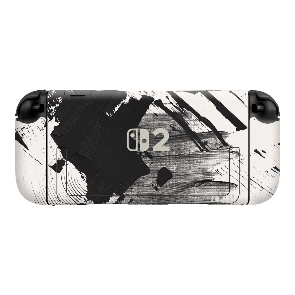 Nintendo Switch 2 Console Nintendo Switch 2 Print Printed Custom SIGNATURE Black and White Madness Skin Wrap Sticker Decal Cover Protector by QSKINZ | qskinz.com