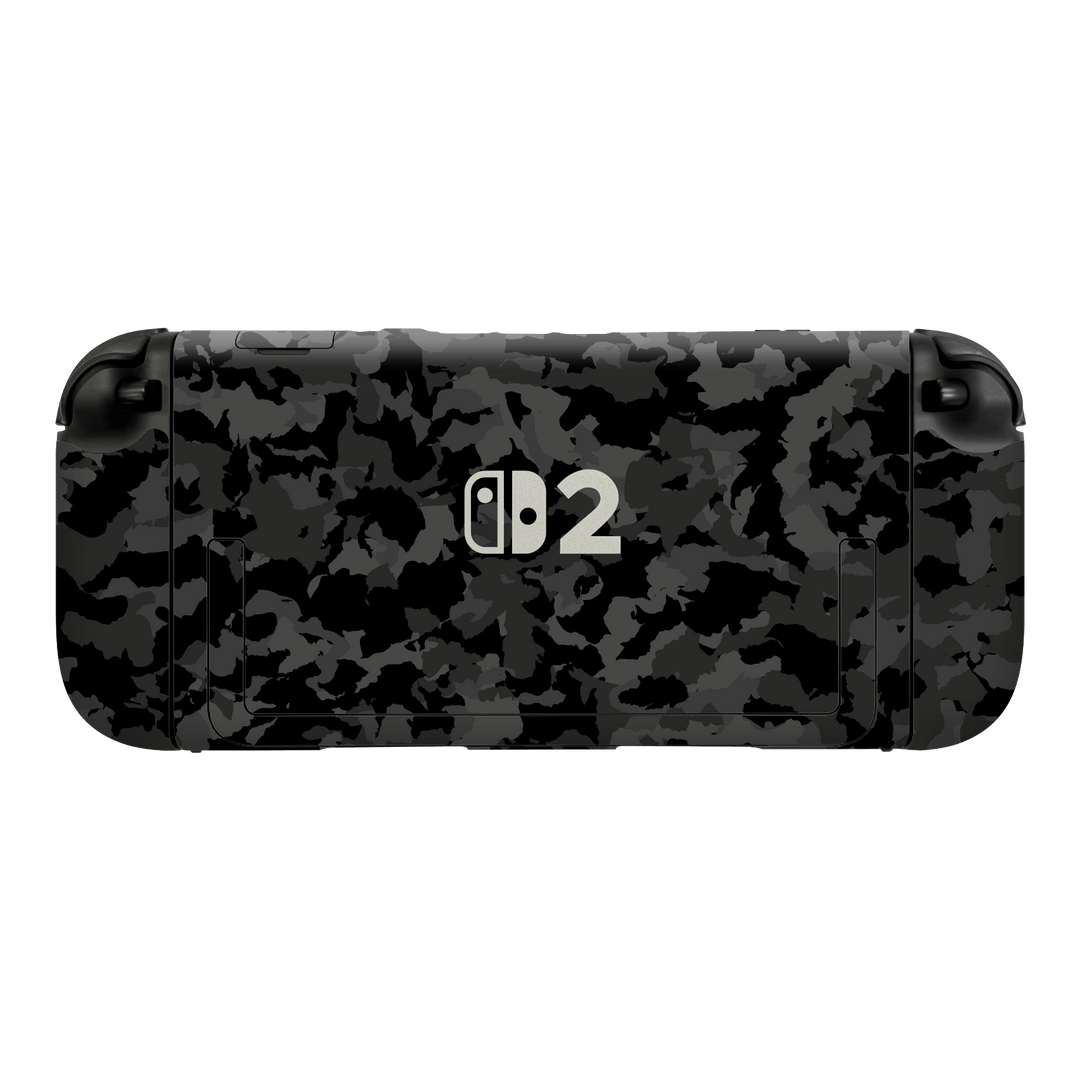 Nintendo Switch 2 Console Print Printed Custom SIGNATURE Camouflage Camo DARK SLATE Skin Wrap Sticker Decal Cover Protector by QSKINZ | qskinz.com