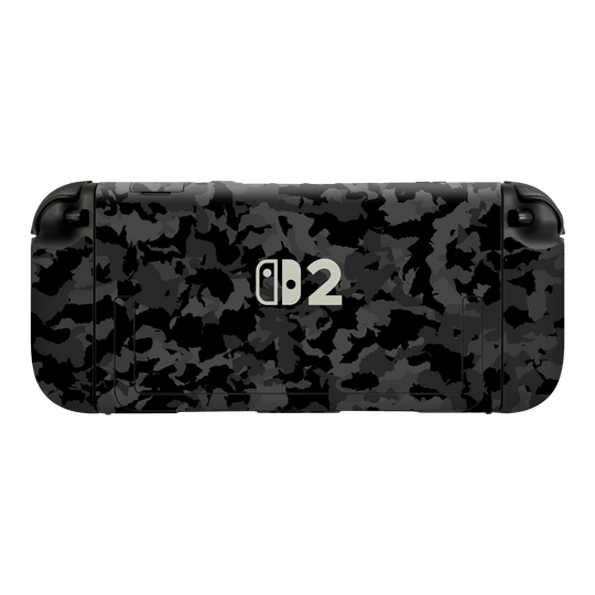 Nintendo Switch 2 Console Print Printed Custom SIGNATURE Camouflage Camo DARK SLATE Skin Wrap Sticker Decal Cover Protector by QSKINZ | qskinz.com