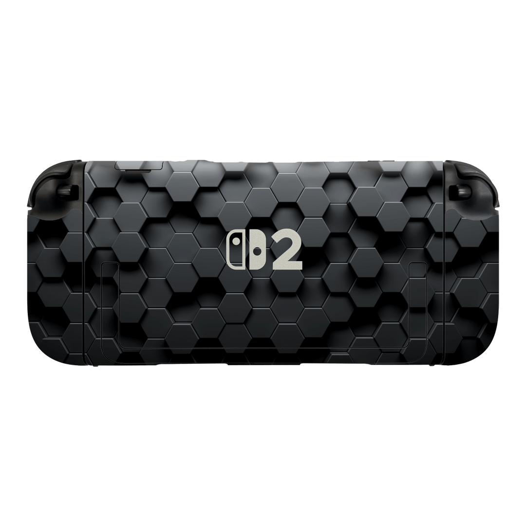 Nintendo Switch 2 Console Print Printed Custom SIGNATURE Hexagonal Reaction Skin Wrap Sticker Decal Cover Protector by QSKINZ | qskinz.com