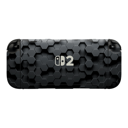 Nintendo Switch 2 Console Print Printed Custom SIGNATURE Hexagonal Reaction Skin Wrap Sticker Decal Cover Protector by QSKINZ | qskinz.com