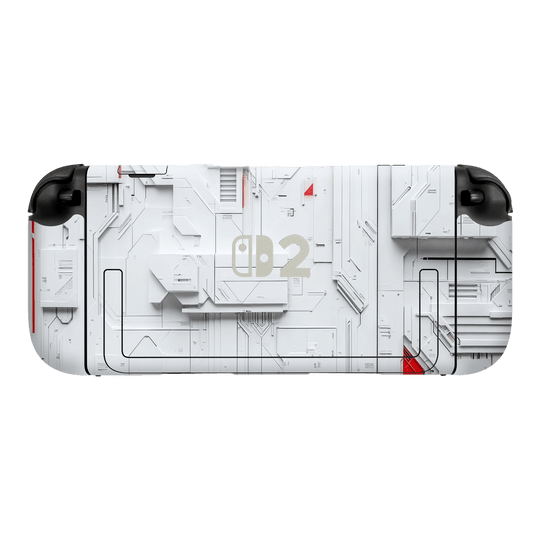 Nintendo Switch 2 Console Print Printed Custom SIGNATURE Interstellar White Spaceship Skin Wrap Sticker Decal Cover Protector by QSKINZ | QSKINZ.COM