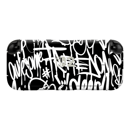 Nintendo Switch 2 Console Print Printed Custom SIGNATURE Monochrome Black and White Graffiti Skin Wrap Sticker Decal Cover Protector by QSKINZ | qskinz.com