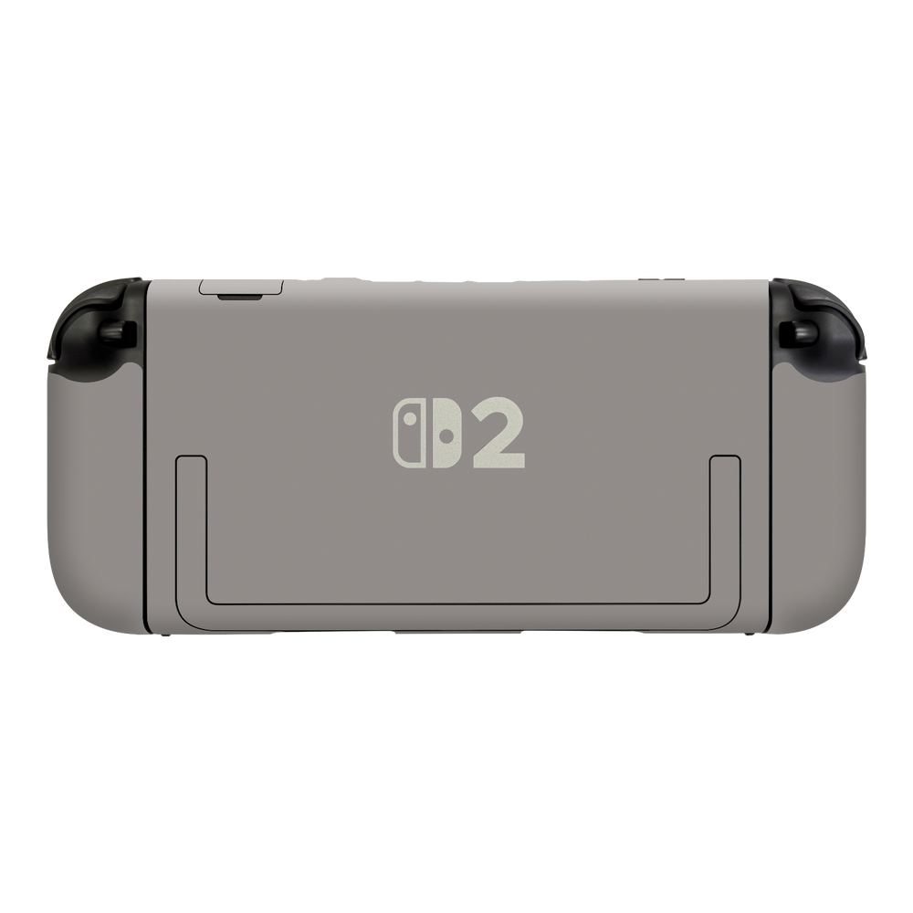 Nintendo Switch 2 Console Soft-Touch Matte StealthMatte Lunar Light Grey Skin Wrap Sticker Decal Cover Protector by QSKINZ | qskinz.com