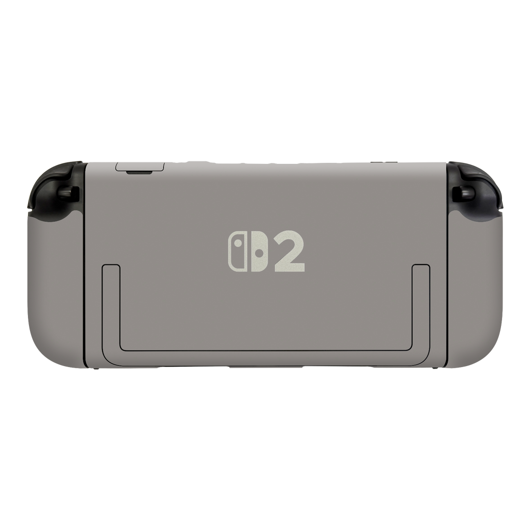 Nintendo Switch 2 Console Soft-Touch Matte StealthMatte Lunar Light Grey Skin Wrap Sticker Decal Cover Protector by QSKINZ | qskinz.com