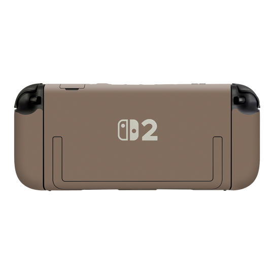 Nintendo Switch 2 Console Soft-Touch Matte StealthMatte Mocha Taupe Neutral Skin Wrap Sticker Decal Cover Protector by QSKINZ | qskinz.com
