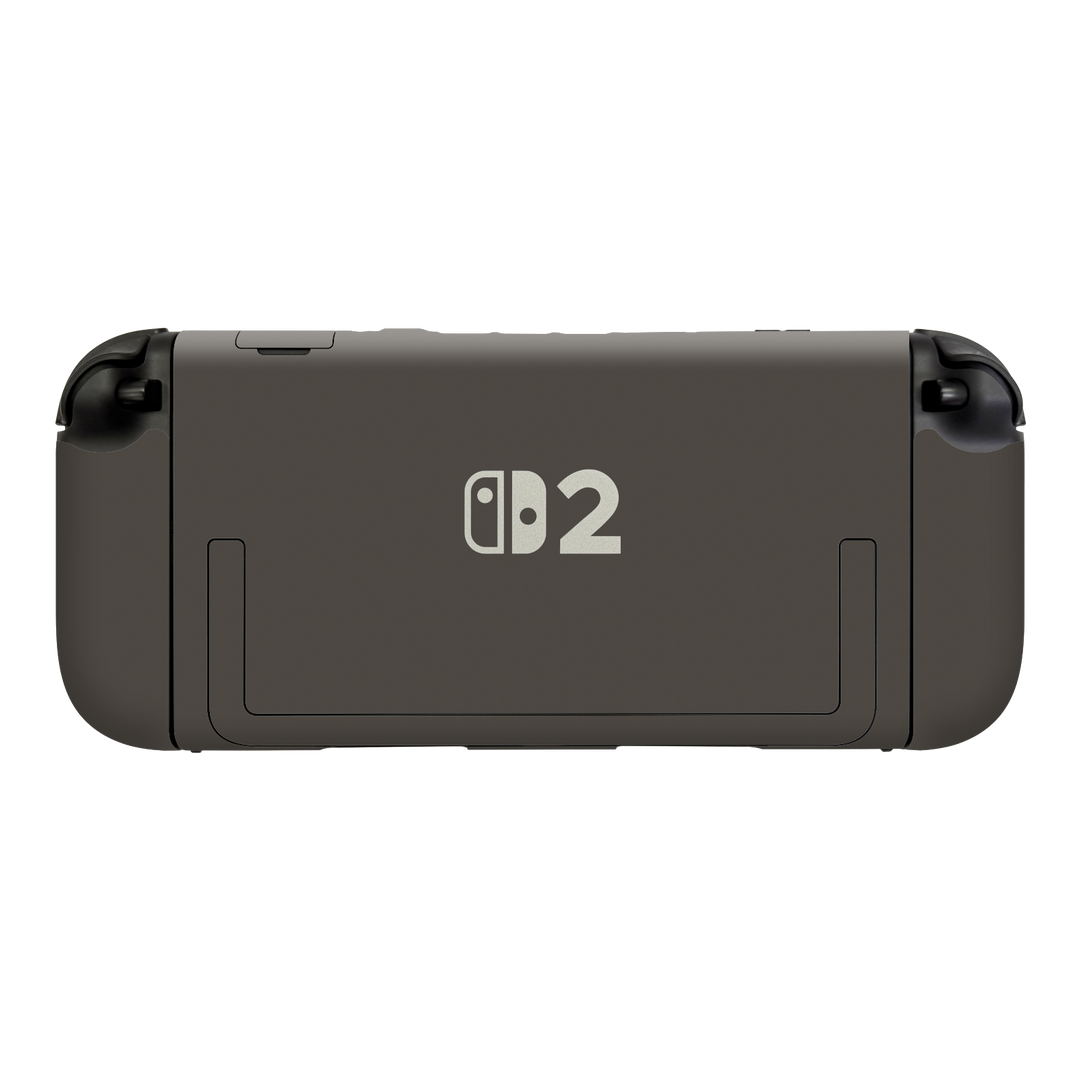 Nintendo Switch 2 Console Soft-Touch Matte StealthMatte Mystiq Dark Grey Skin Wrap Sticker Decal Cover Protector by QSKINZ | qskinz.com