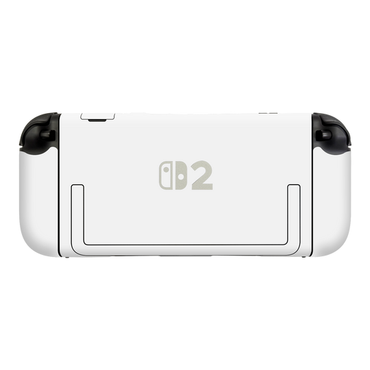 Nintendo Switch 2 Console Soft-Touch Matte StealthMatte Polar White Skin Wrap Sticker Decal Cover Protector by QSKINZ | qskinz.com