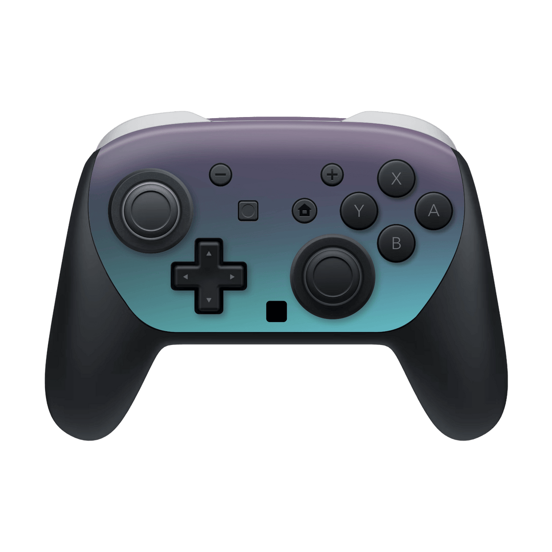 Nintendo Switch 2 PRO CONTROLLER Chameleon Turquoise-Lavender Lilac Colour-changing Metallic Skin Wrap Sticker Decal Cover Protector by QSKINZ | qskinz.com
