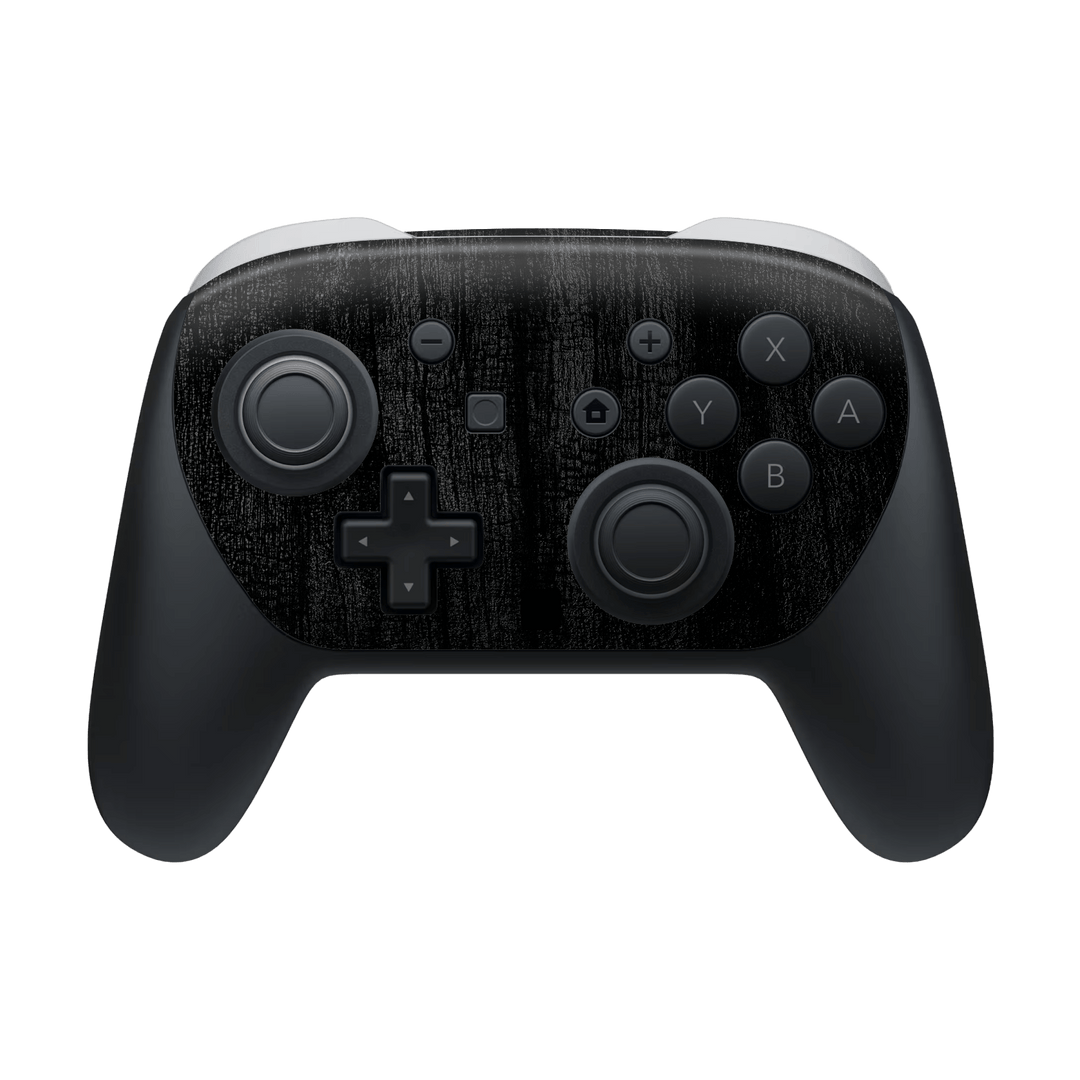 Nintendo Switch 2 PRO CONTROLLER Luxuria Black Charcoal Black Dragon Coal Stone 3D Textured Skin Wrap Sticker Decal Cover Protector by QSKINZ | qskinz.com
