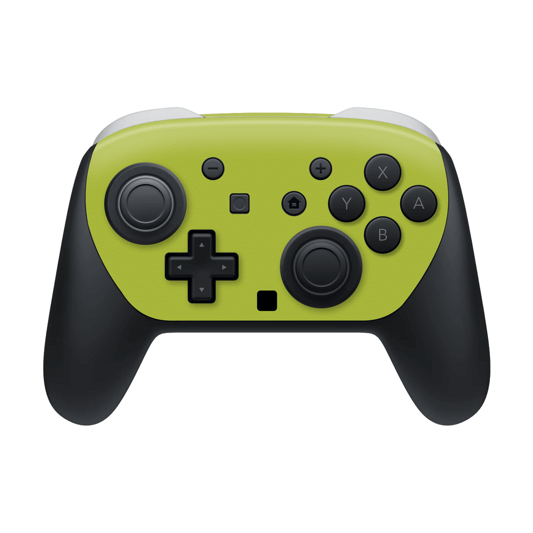 Nintendo Switch 2 PRO CONTROLLER Luxuria Lime Green Matt 3D Textured Skin Wrap Sticker Decal Cover Protector by QSKINZ | qskinz.com
