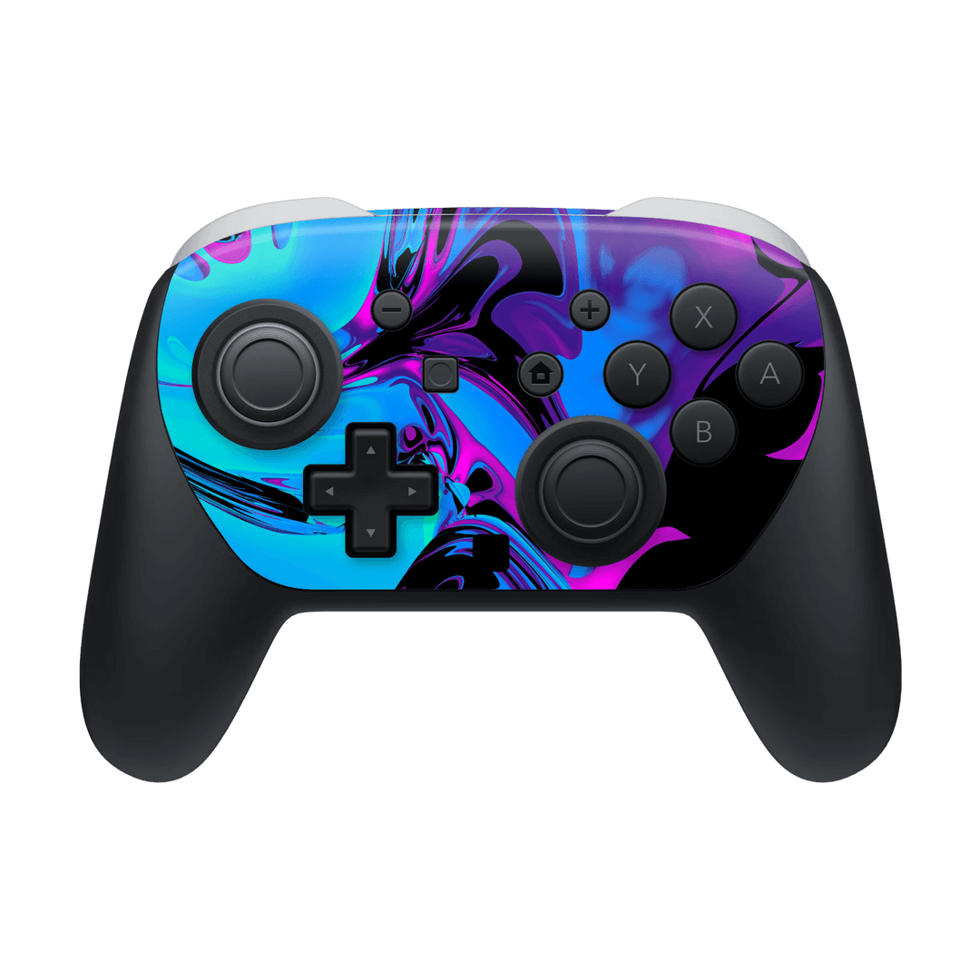 Nintendo Switch 2 PRO CONTROLLER Print Printed Custom SIGNATURE Rainy Night in Bangkok Skin Wrap Sticker Decal Cover Protector by QSKINZ | qskinz.com
