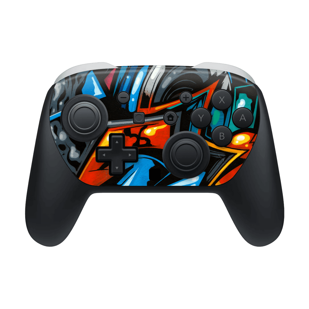 Nintendo Switch 2 PRO CONTROLLER Print Printed Custom SIGNATURE Street Art Graffiti Skin, Wrap, Decal, Protector, Cover by QSKINZ | qskinz.com
