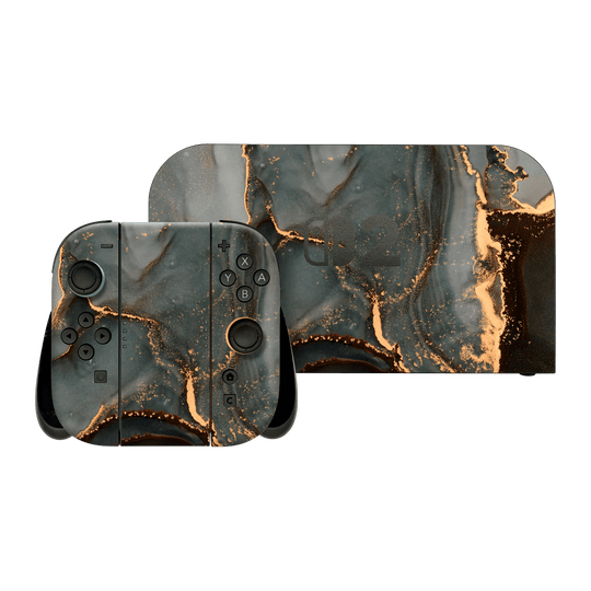 Nintendo Switch 2 Print Printed Custom SIGNATURE AGATE GEODE Deep Forest Skin, Wrap, Decal, Protector, Cover by QSKINZ | qskinz.com