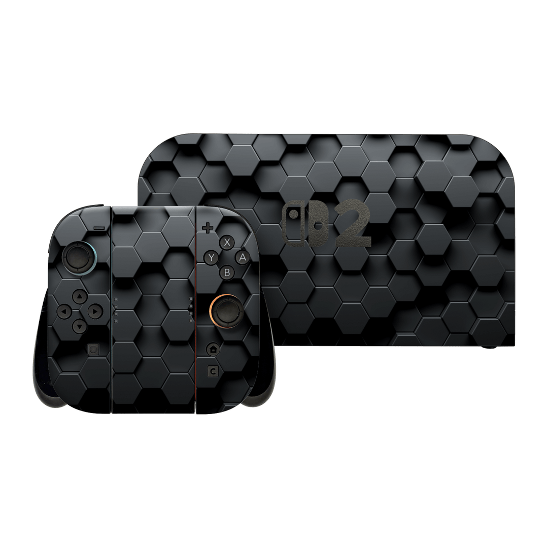 Nintendo Switch 2 Print Printed Custom SIGNATURE Hexagonal Reaction Skin Wrap Sticker Decal Cover Protector by QSKINZ | qskinz.com