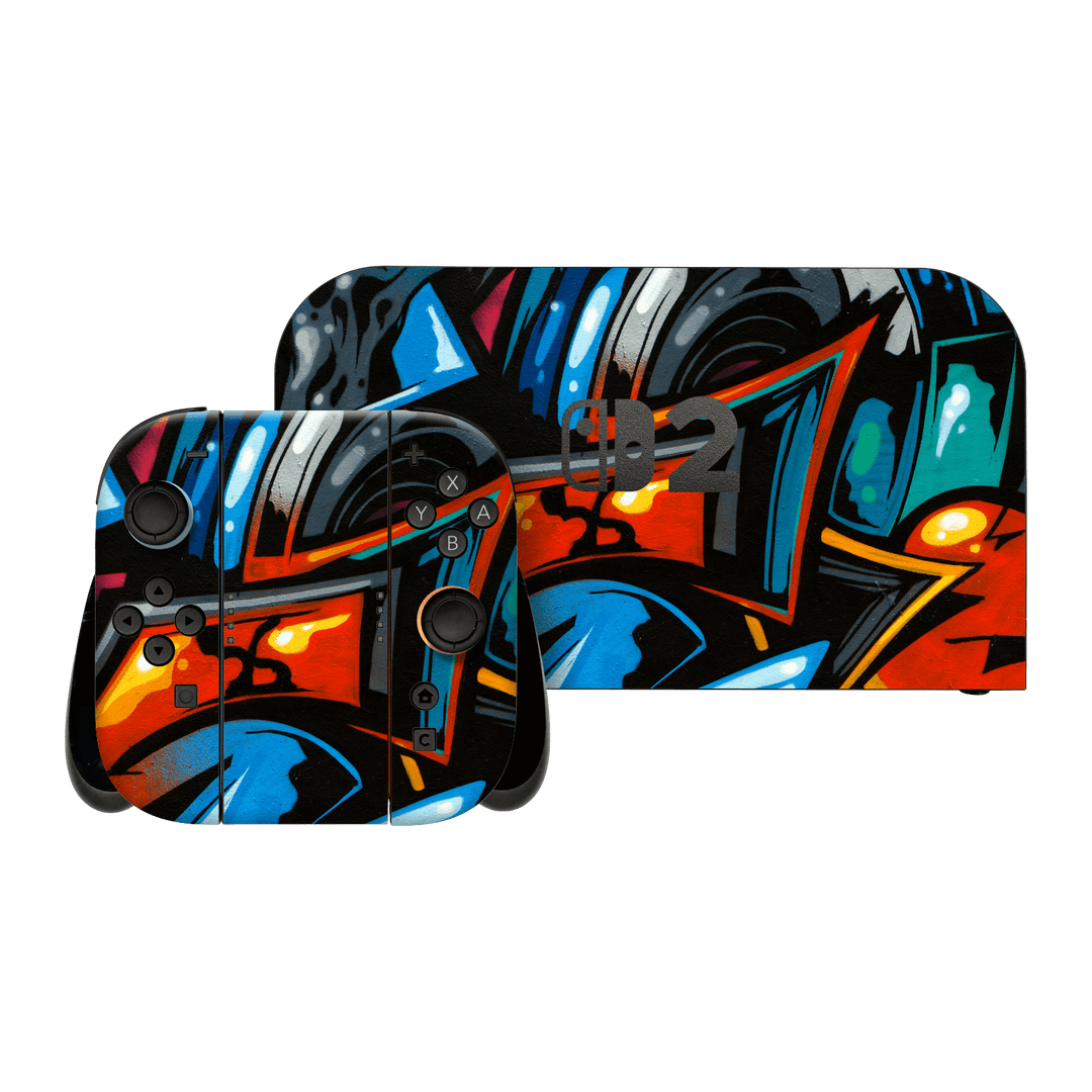 Nintendo Switch 2 Print Printed Custom SIGNATURE Street Art Graffiti Skin, Wrap, Decal, Protector, Cover by QSKINZ | qskinz.com