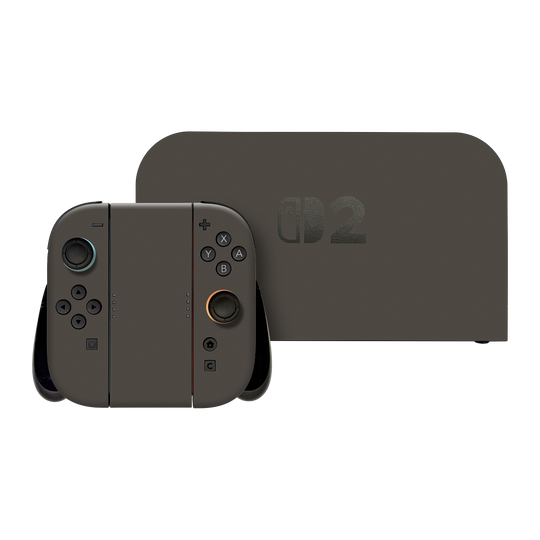 Nintendo Switch 2 Soft-Touch Matte StealthMatte Mystiq Dark Grey Skin Wrap Sticker Decal Cover Protector by QSKINZ | qskinz.com