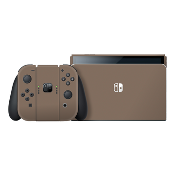Nintendo Switch OLED Soft-Touch MOCHA Taupe StealthMatte Skin