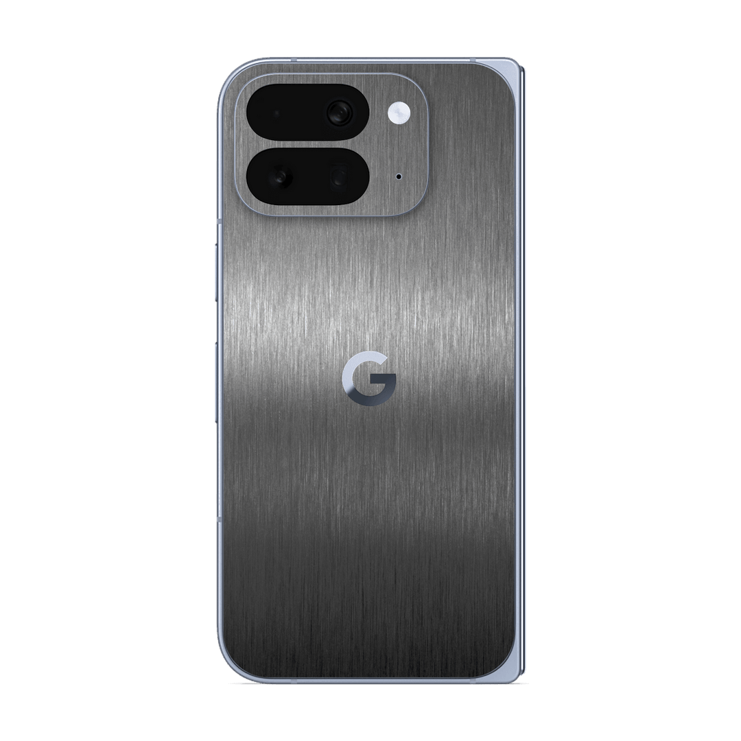 Pixel 10 Pro FOLD Brushed Metal Titanium Metallic Skin Wrap Sticker Decal Cover Protector by QSKINZ | qskinz.com
