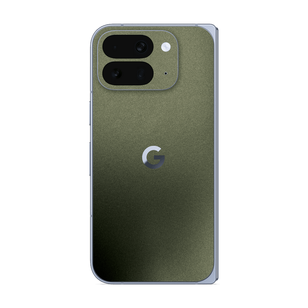 Pixel 10 Pro FOLD Military Green Metallic Skin Wrap Sticker Decal Cover Protector by QSKINZ | qskinz.com