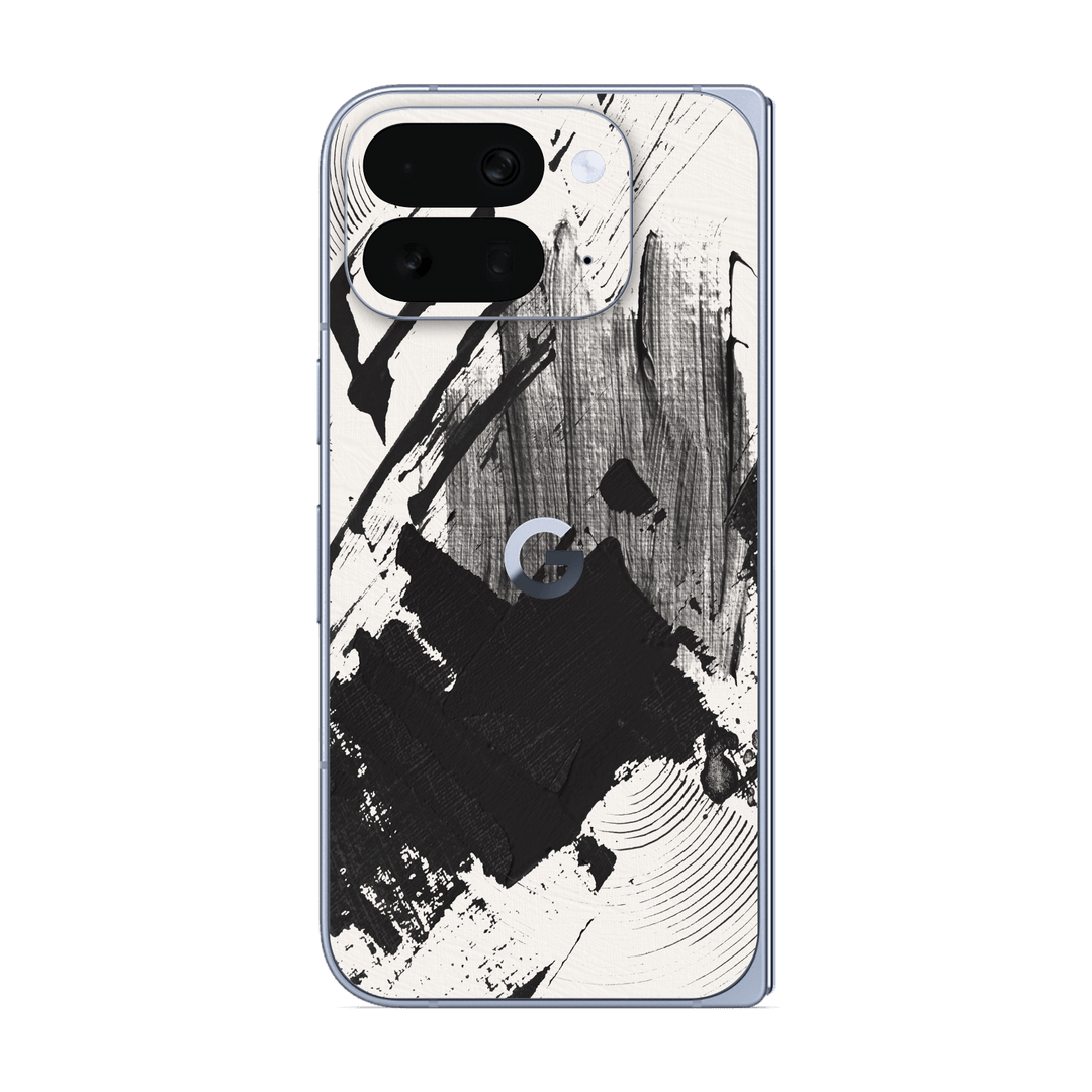 Pixel 10 Pro FOLD Print Printed Custom SIGNATURE Black and White Madness Skin Wrap Sticker Decal Cover Protector by QSKINZ | qskinz.com