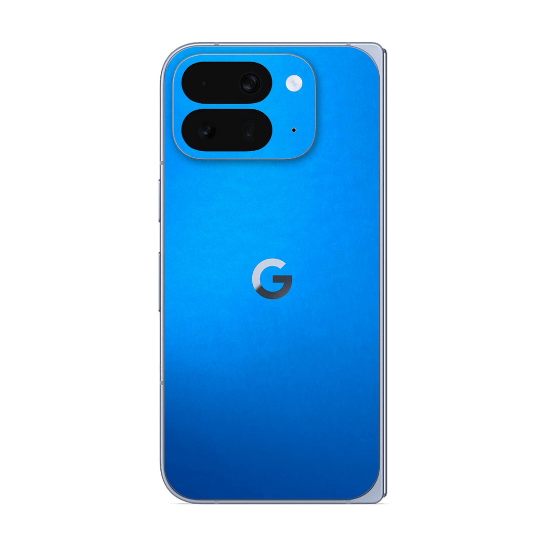 Pixel 10 Pro FOLD Satin Blue Metallic Matt Matte Skin Wrap Sticker Decal Cover Protector by QSKINZ | qskinz.com